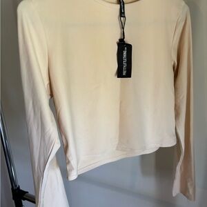 PrettyLittleThing Beige Long Sleeve Blouse